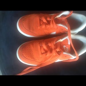 Orange Nike dunks